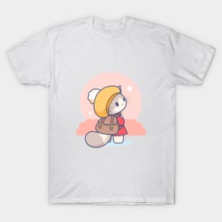 Cute Hat Cat T-Shirt